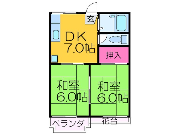 ファミール１号の物件間取画像